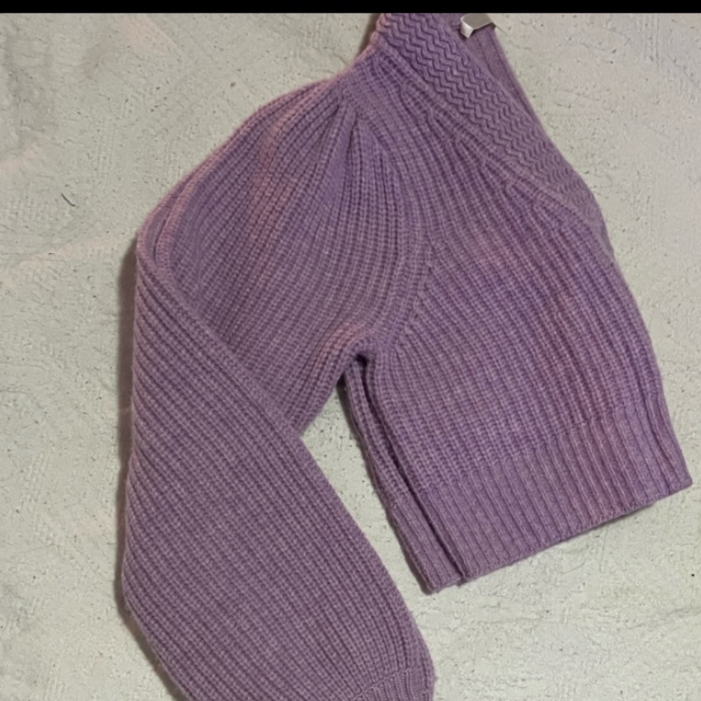 LoveShackFancy Lavender Cardigan Sweater - Picture 3 of 7